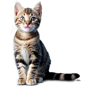 Happy Kitten Graphic Png Frl20 PNG Image