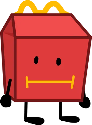 Happy Meal Box Character PNG Image