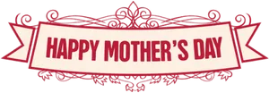 Happy Mothers Day Banner PNG Image