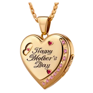 Happy Mothers Day Heart Locket Png 59 PNG Image