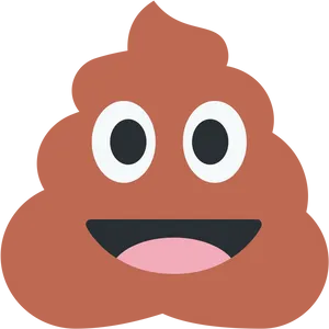 Happy Poop Emoji Illustration PNG Image