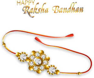 Happy Raksha Bandhan Greeting PNG Image