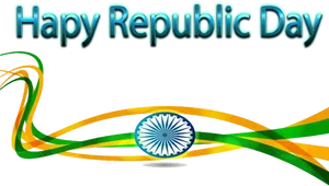 Happy Republic Day Celebration Artwork PNG Image