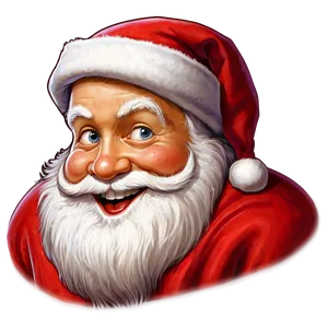 Happy Santa Claus Face Png Rst8 PNG Image