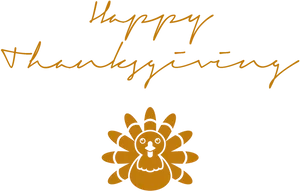 Happy Thanksgiving Turkey Illustration PNG Image