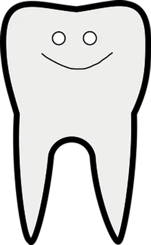 Happy Tooth Cartoon Illustration PNG Image