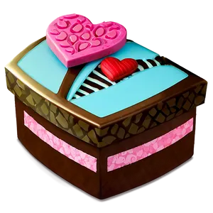 Happy Valentine's Day Chocolate Box Png 90 PNG Image