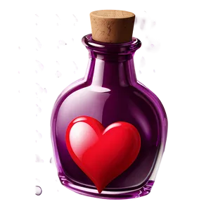 Happy Valentines Love Potion Bottle Png 86 PNG Image