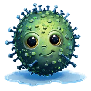 Happy Virus Cartoon Png Cfw PNG Image