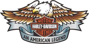 Harley Davidson Eagle Logo PNG Image