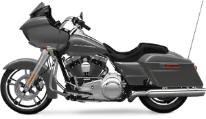 Harley Davidson Motorcycle Profile View PNG Image