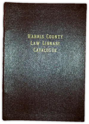 Harris County Law Library Catalogue Cover PNG Image