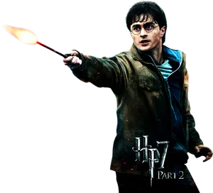 Harry Potter Casting Spell H P7 Part2 PNG Image