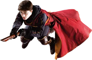 Harry Potter Quidditch Action PNG Image