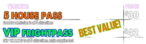 Haunted Attraction Pass Options PNG Image