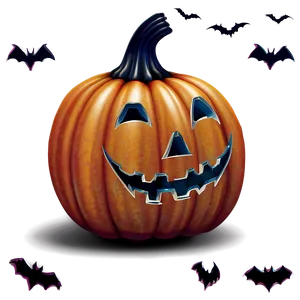 Haunted Pumpkin Decoration Png Aof PNG Image