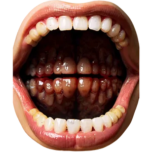 Haunting Mouth Picture Png Aaw PNG Image