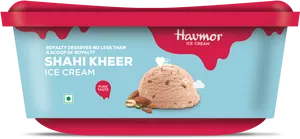 Havmor Shahi Kheer Ice Cream Packaging PNG Image