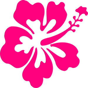 Hawaiian_ Hibiscus_ Silhouette_ Vector PNG Image