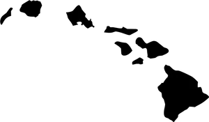 Hawaiian_ Islands_ Silhouette PNG