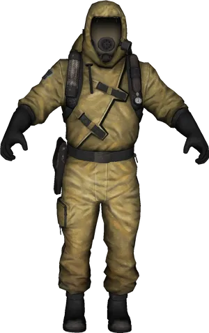 Hazmat_ Suit_ Figure_ Isolated PNG Image