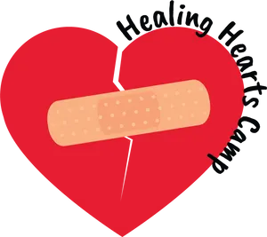 Healing Heartwith Bandage Vector PNG Image