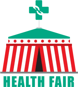 Health Fair Tent Illustration PNG Image