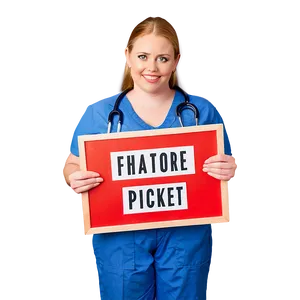 Healthcare Picket Sign Png Vjt PNG Image