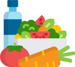 Healthy Diet Vector Illustration PNG Image