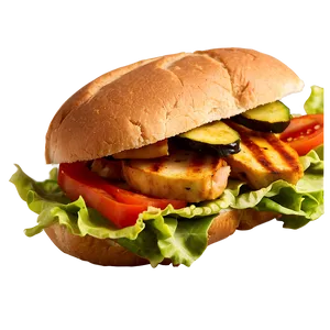 Healthy Grilled Chicken Sandwich Png Mcq49 PNG Image