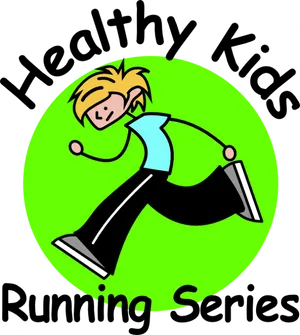 Healthy Kids Running Series Logo PNG Image