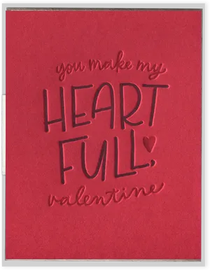 Heart Full Valentine Card PNG Image