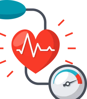 Heart Health Blood Pressure Monitoring PNG