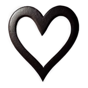 Heart Line Silhouette Png Svp PNG Image