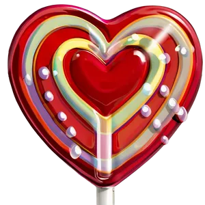 Heart Lollipop A PNG Image