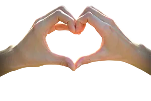 Heart Shape Hand Gesture Love Symbol PNG
