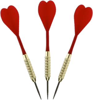 Heart Shaped Flight Darts PNG Image