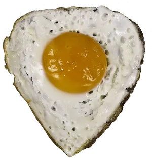 Heart Shaped Fried Egg PNG Image