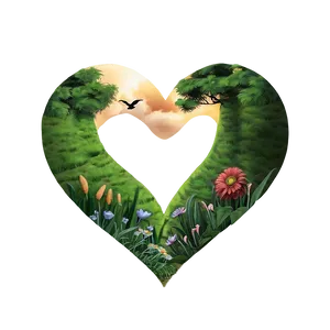 Heart Shaped Landscape Png 32 PNG Image