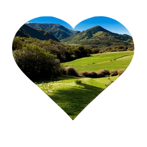 Heart Shaped Landscape Png Dbx PNG Image