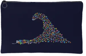 Heart Shaped Tsunami Wave Design PNG Image