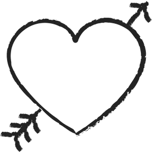 Heart Tattoo Outline PNG Image