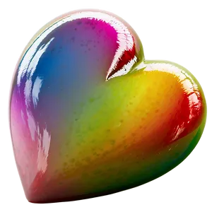 Heart With Rainbow Colors Png Fsy PNG Image