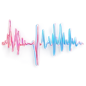 Heartbeat Line With Glitch Effect Png Fkc PNG Image