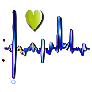 Heartbeat Line With Heart Icon Png 06292024 PNG Image