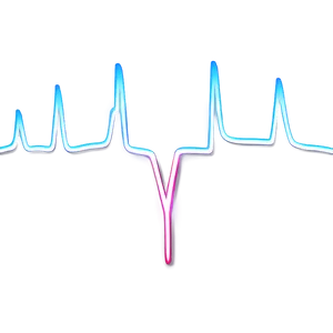 Heartbeat Line With Shadow Effect Png Awn83 PNG Image