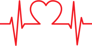 Heartbeat Love Concept PNG Image