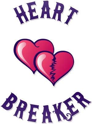 Heartbreaker Tattoo Design PNG Image