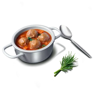 Hearty Meatball Stew Png 06242024 PNG Image