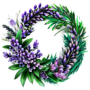 Heather Wreath Design Png Jah58 PNG Image